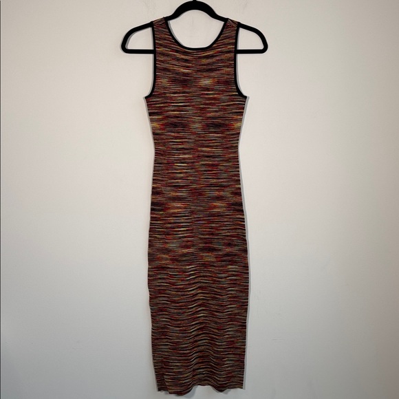 Sandro Knit Fitted Midi Dress in Multicolor - XS/S - Picture 4 of 6
